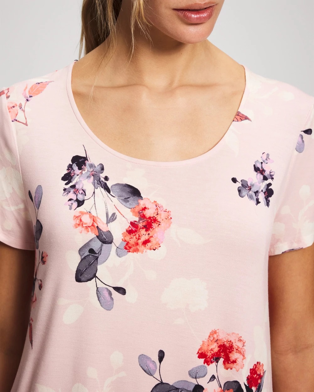 Short Sleeve Scoop Neck Sleepshirt