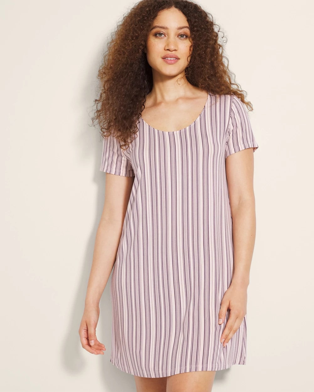 Short Sleeve Scoop Neck Sleepshirt