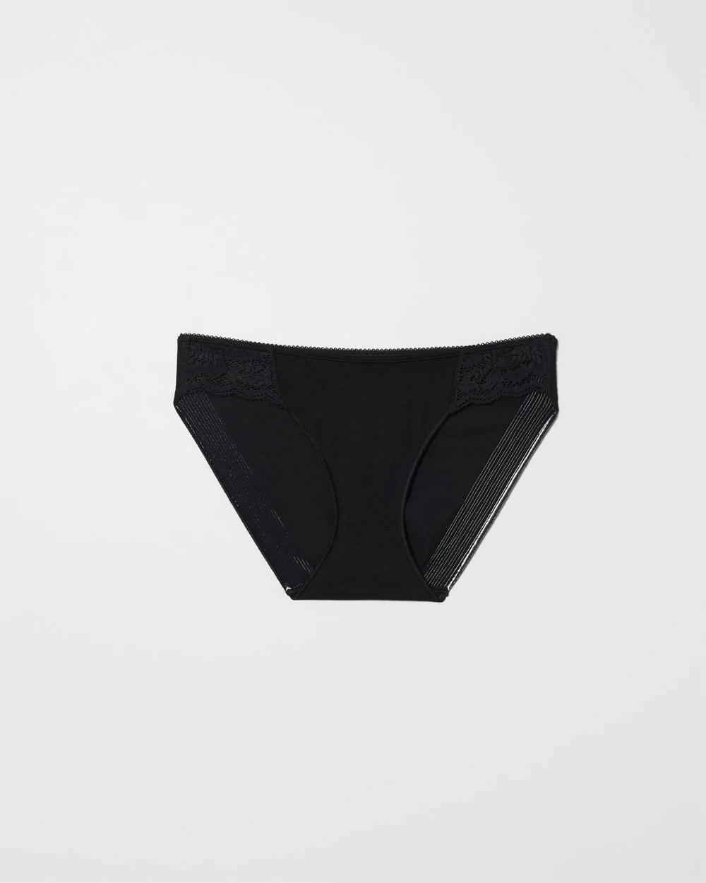 Cotton Blend Bikini Panty with Lace