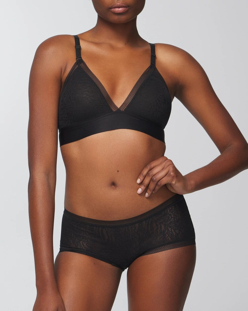 Soma Boyshort Panty with Stretch Lace