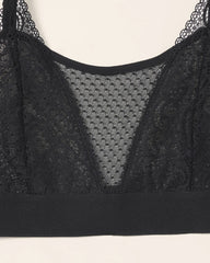 Wireless Pocketed Cupless Lace Bralette