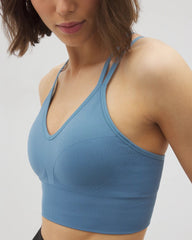 Longline Bra with Strappy Back