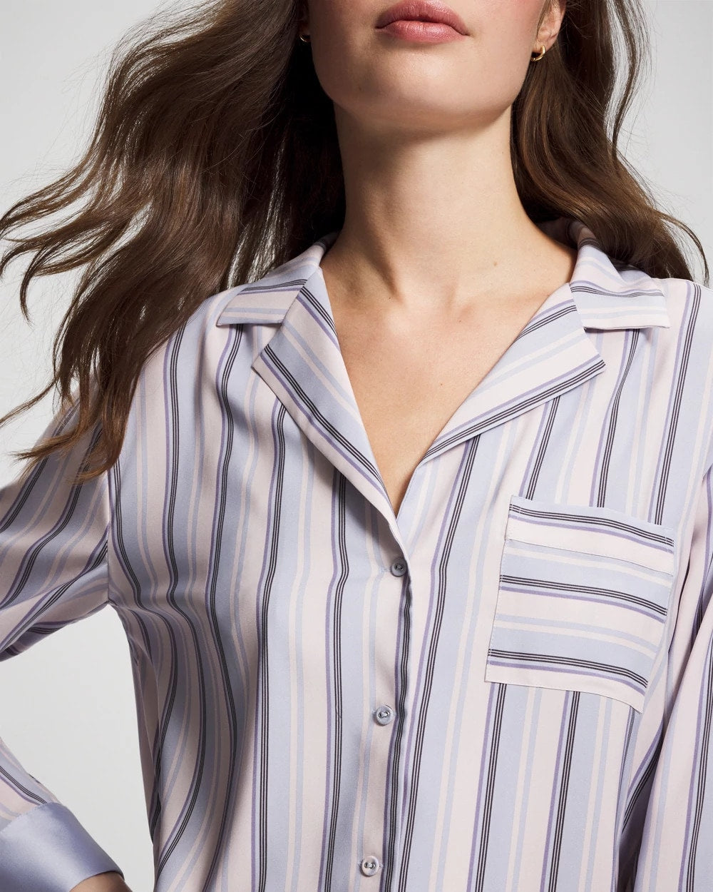Long-Sleeve Notch Collar
