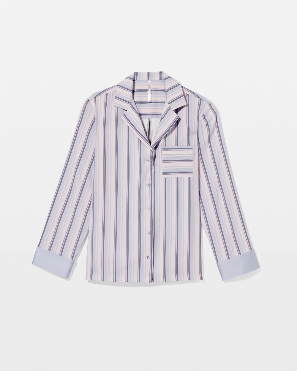 Long-Sleeve Notch Collar