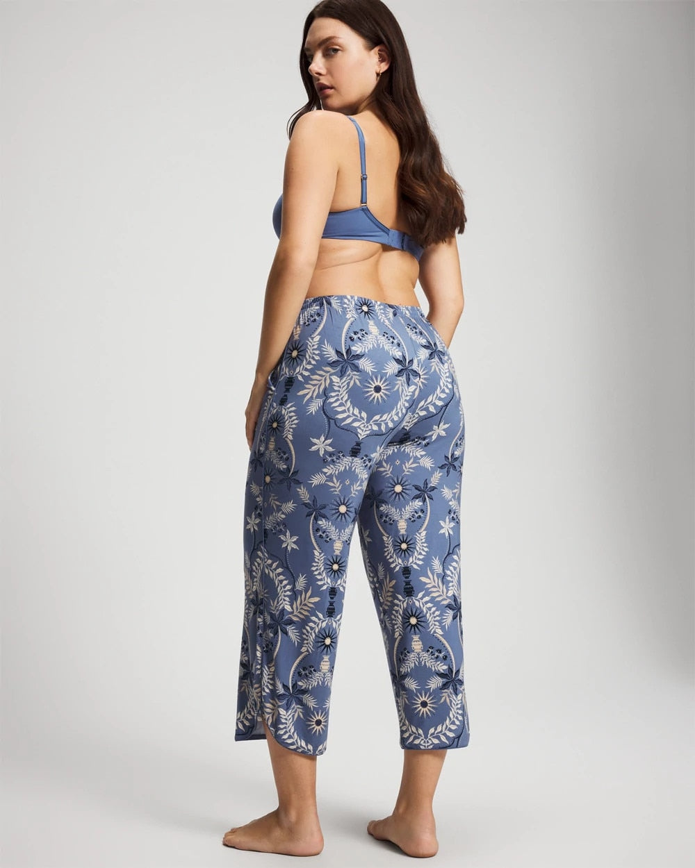 Piped Crop Pajama Pants