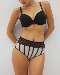Vanishing Edge Microfiber Modern Brief Panty with Lace