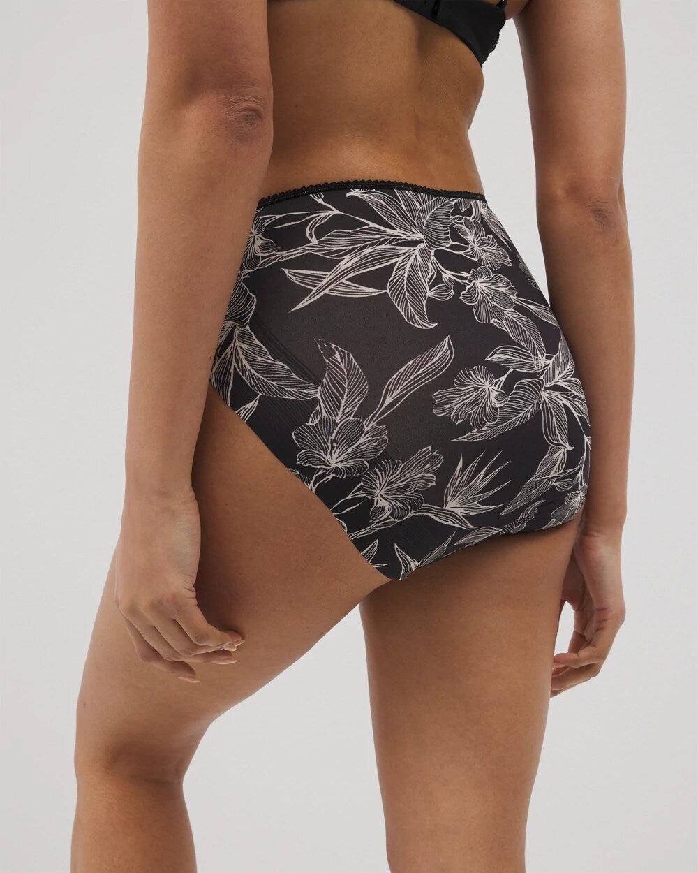 Vanishing Edge Microfiber Modern Brief Panty with Lace