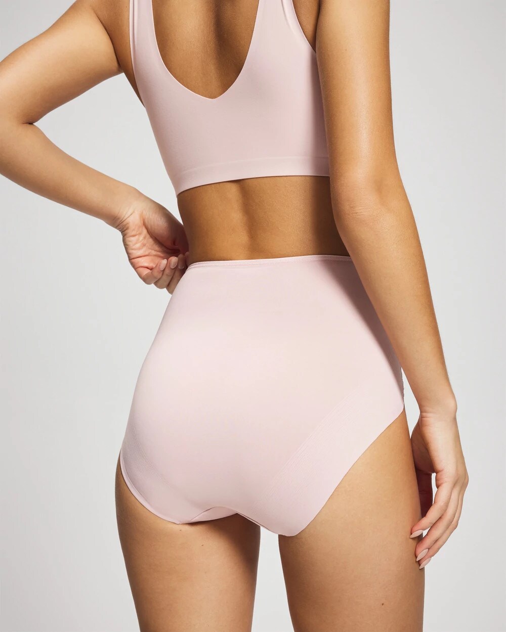 Tummy High-Waist Brief Panty with Lace