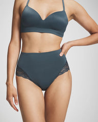 Tummy High-Waist Brief Panty with Lace