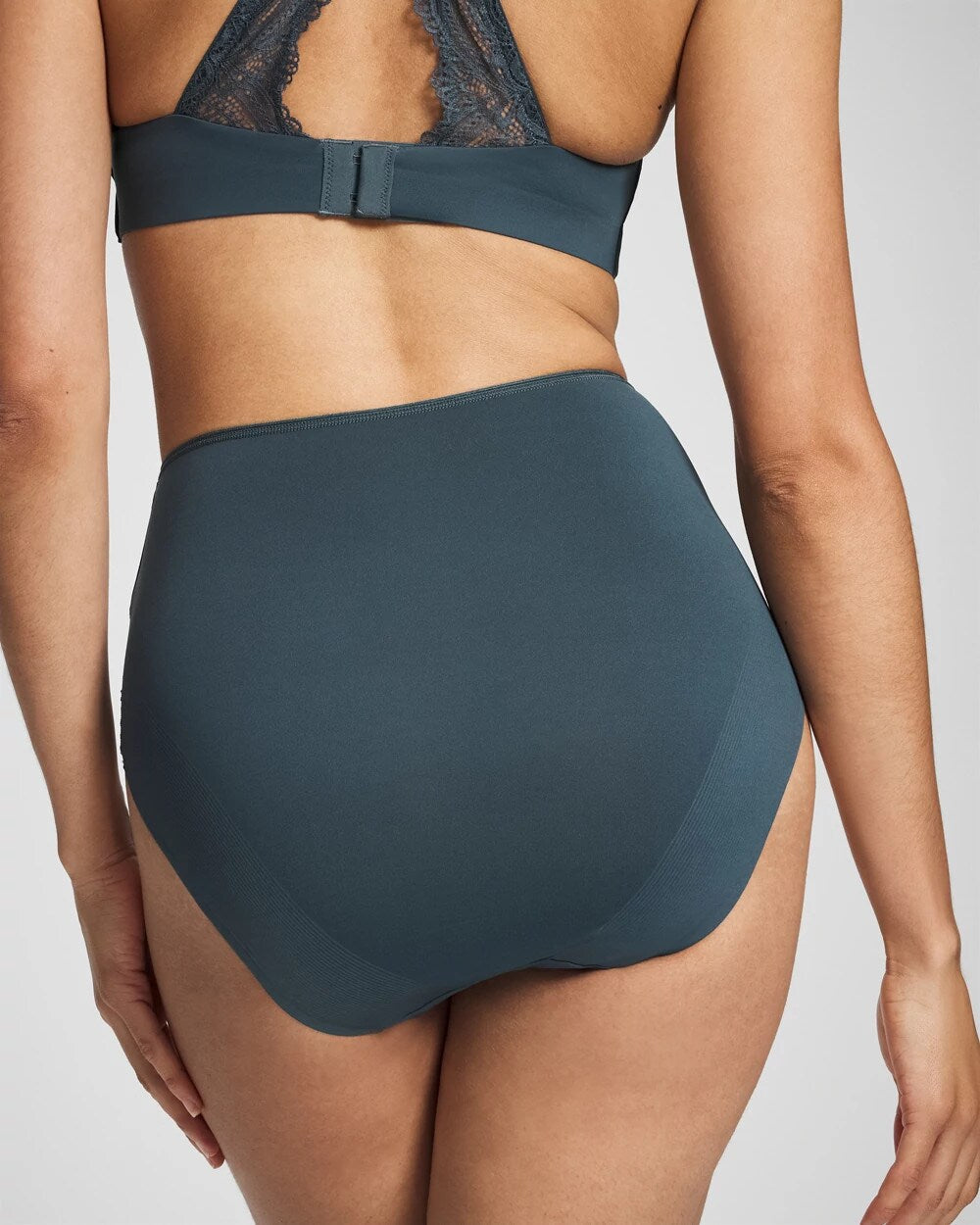 Tummy High-Waist Brief Panty with Lace