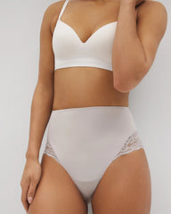 Tummy High-Waist Brief Panty with Lace
