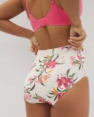 Tummy High-Waist Brief Panty with Lace
