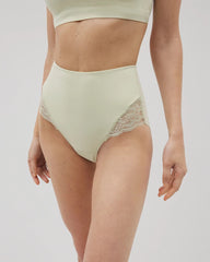 Tummy High-Waist Brief Panty with Lace