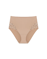 High-Waist Brief Panty with Lace