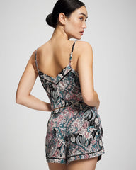 Relaxed Piped Pajama Short