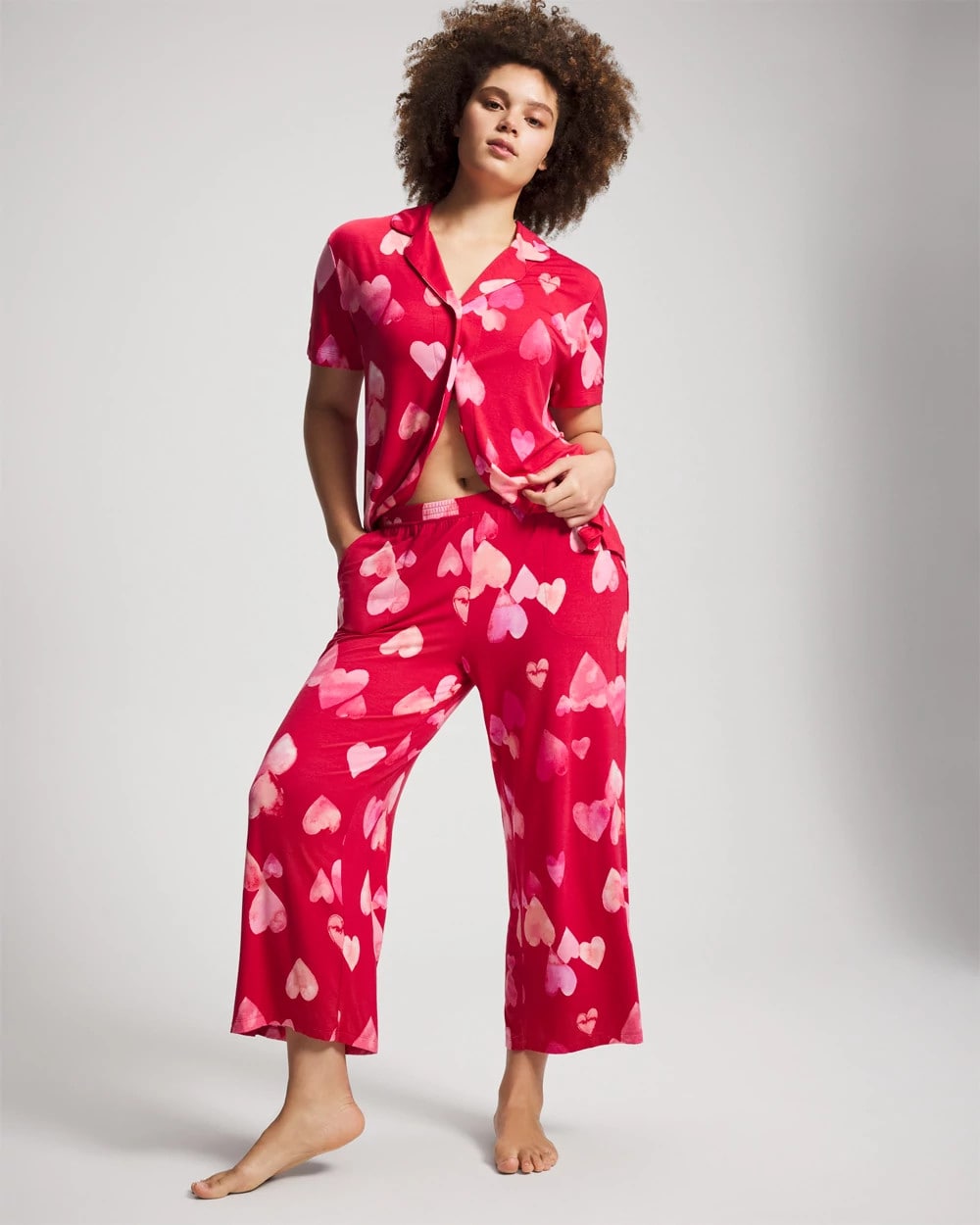 Cropped Pajama Pants