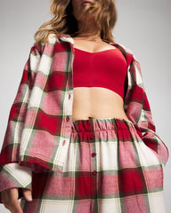Velvet Piped Relaxed Pajama Pant