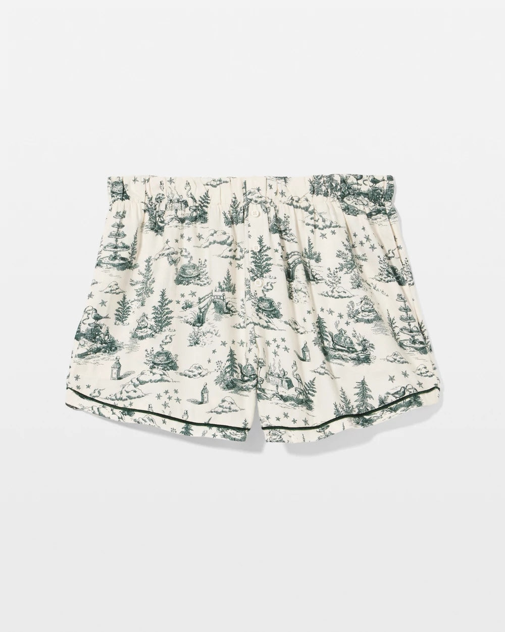 Piped Boxer Pajama Short