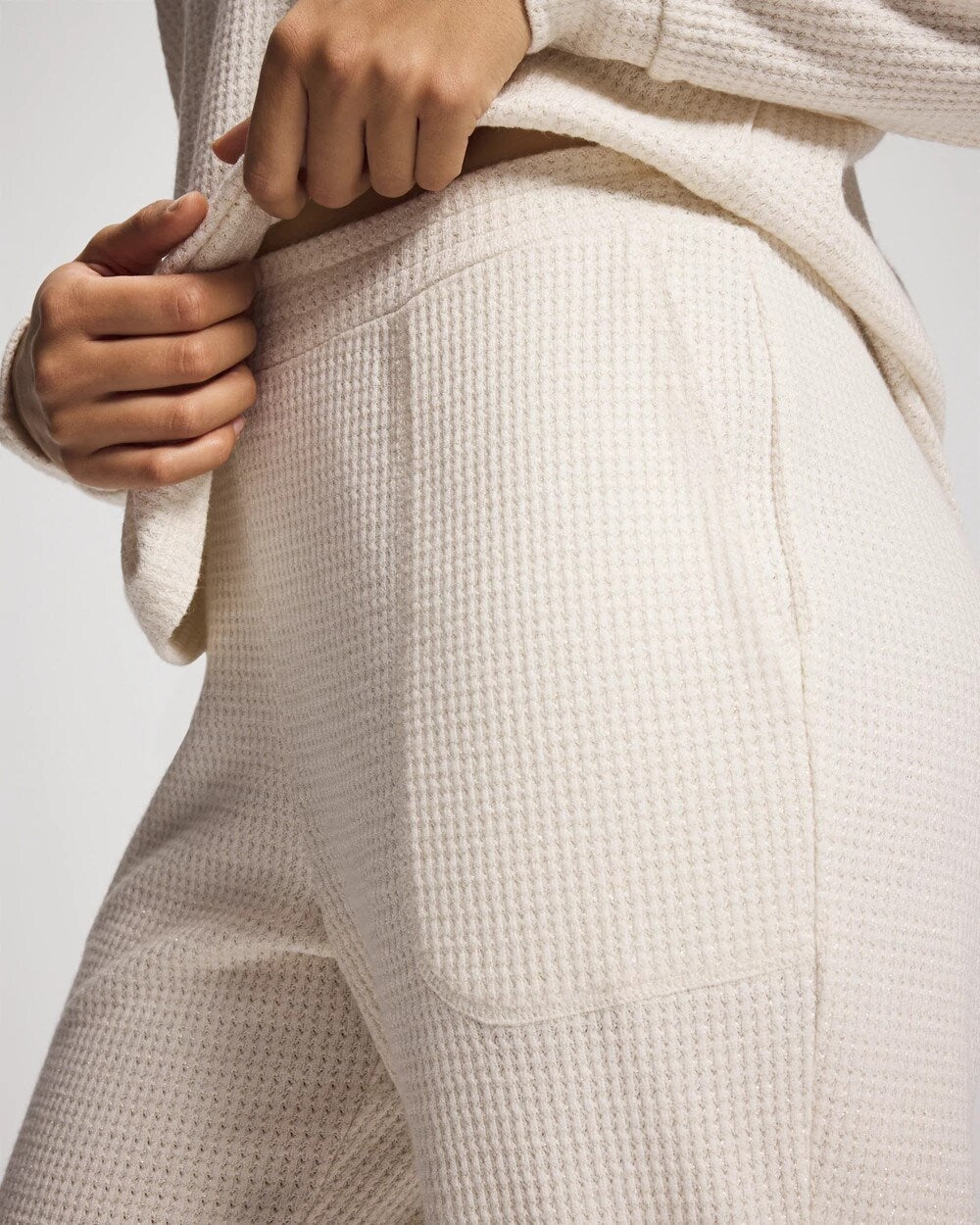 Cozy Waffle Banded Pajama Bottom