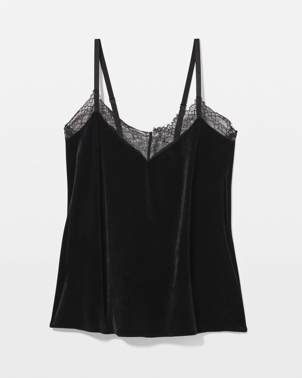 Velvet Lace Trim Pajama Cami