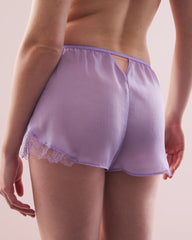 Crinkle Chiffon Tap Pajama Short