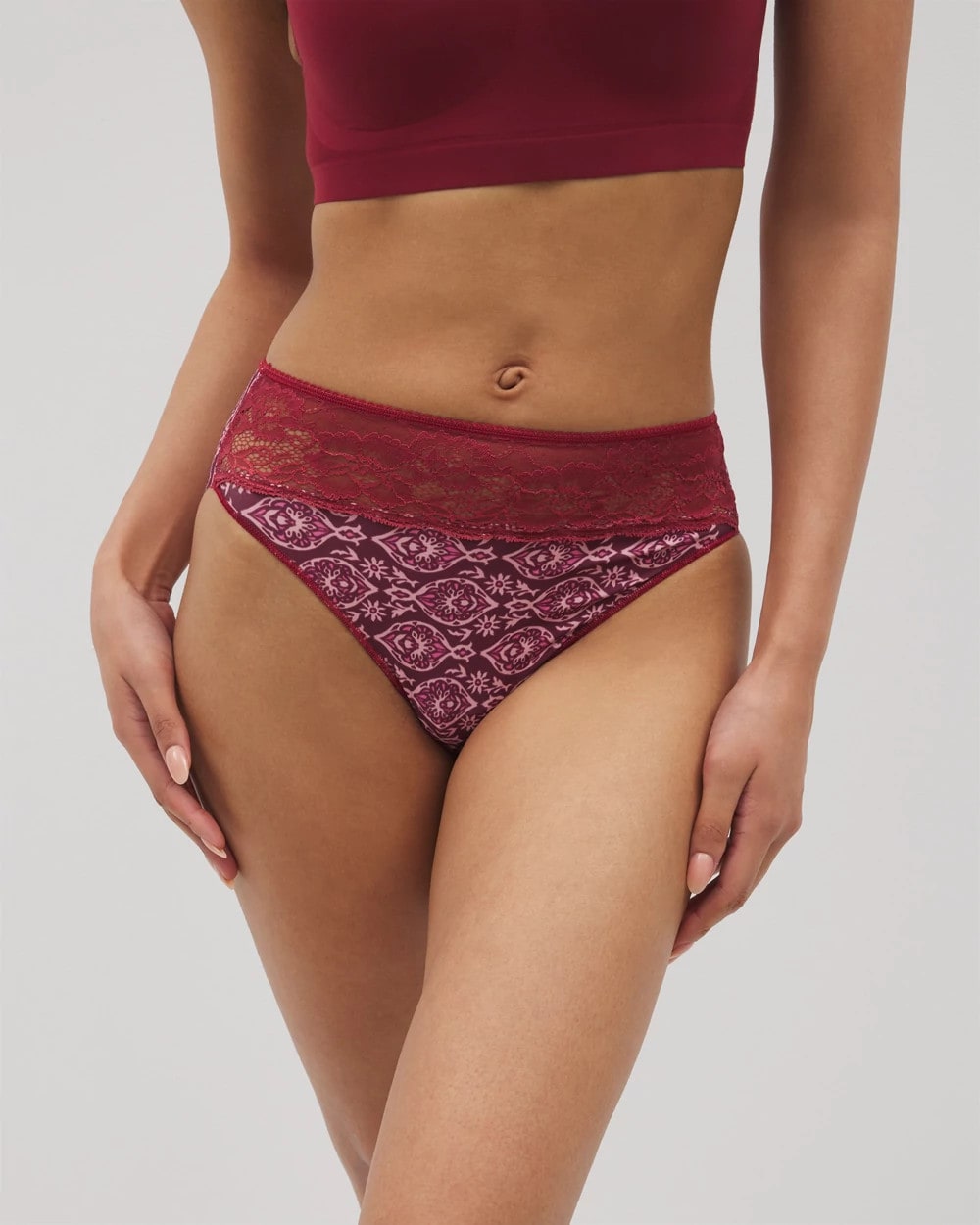 Edge High-Leg Panty with Lace