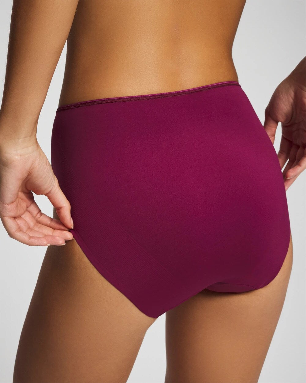 Tummy High-Leg Brief Panty with Lace