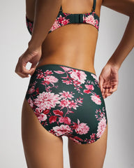 Tummy High-Leg Brief Panty with Lace