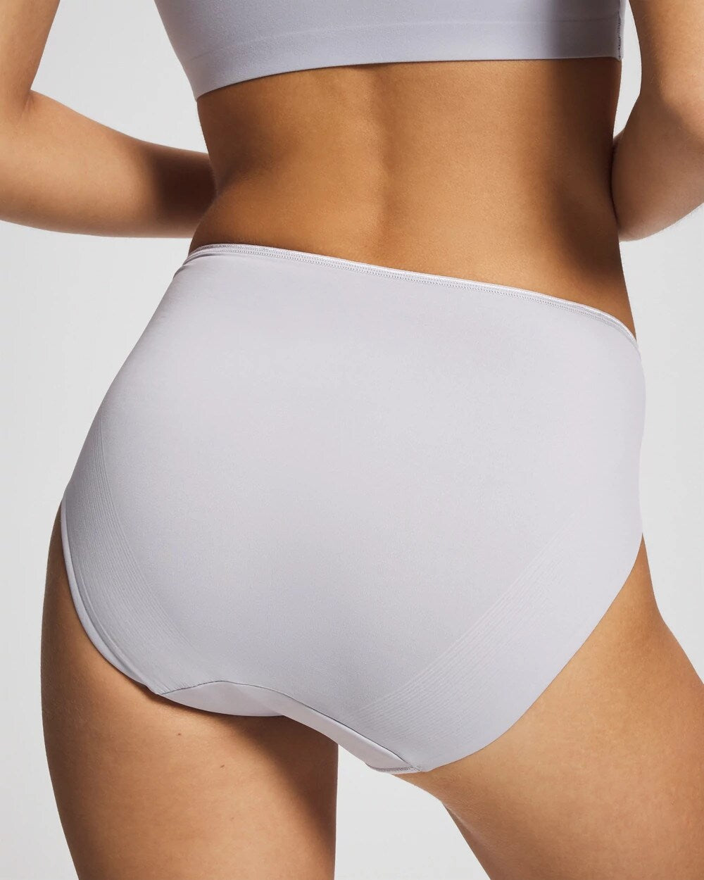 Tummy High-Leg Brief Panty with Lace