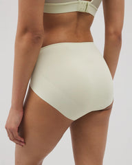 Tummy High-Leg Brief Panty with Lace