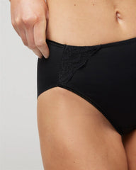High-Leg Brief Panty with Lace