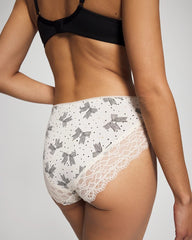High-Leg Panty with Enchanting Lace