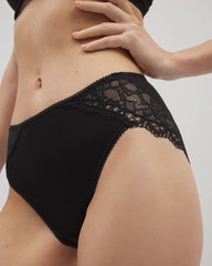 High-Leg Panty with Enchanting Lace