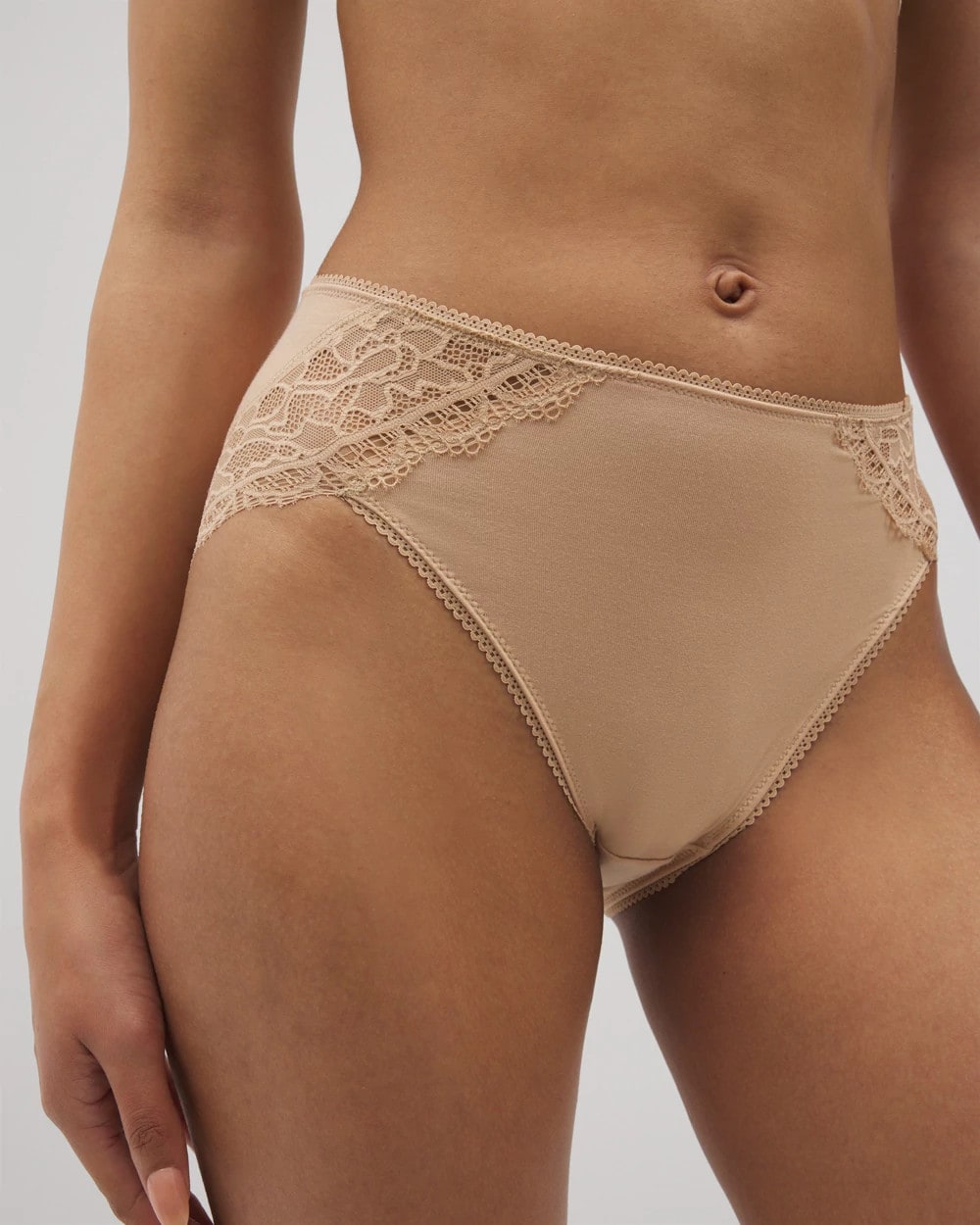 High-Leg Panty with Enchanting Lace