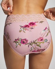 High-Leg Panty with Enchanting Lace