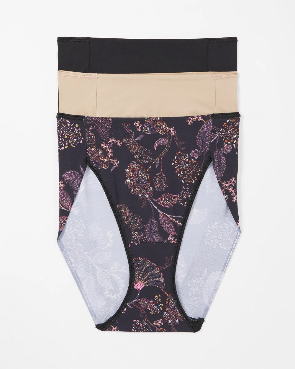 Tummy High-Leg Brief Panty 3 Pack