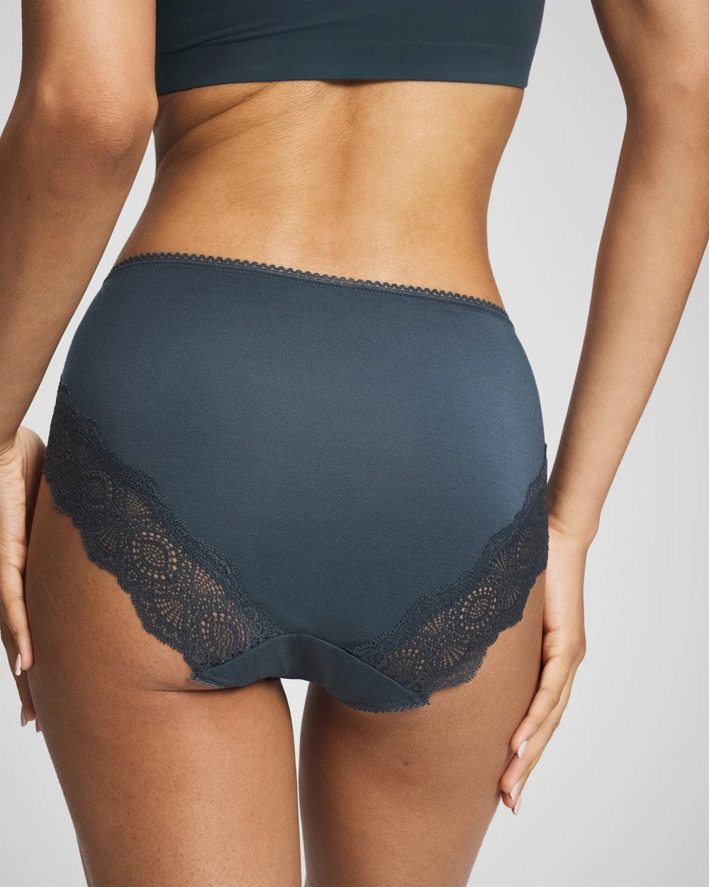 Embraceable High-Leg Panty with Crochet Lace