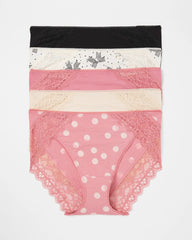Lace High-Leg 5 Pack