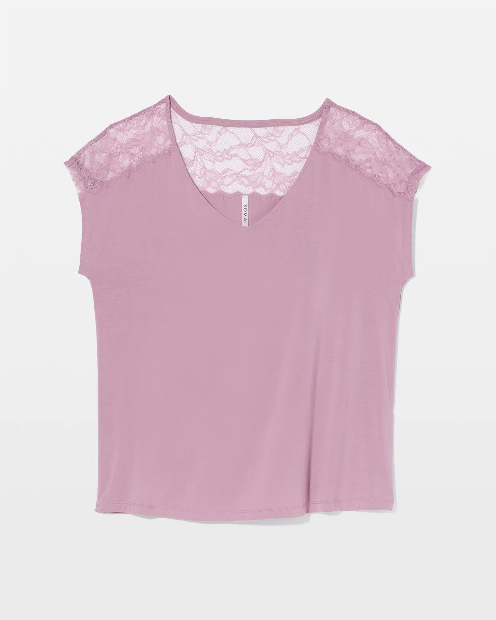 Short Sleeve Lace Pajama Tee