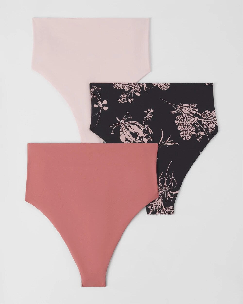 High-Waist Thong Panty 3 Pack