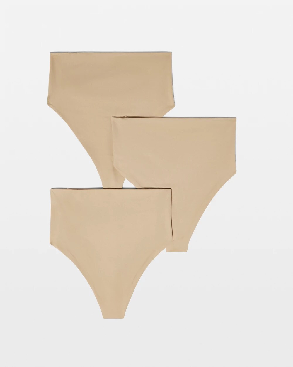 High-Waist Thong Panty 3 Pack