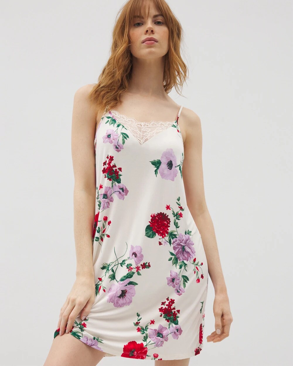 Lace Trim Chemise