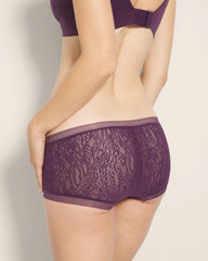 Soma Boyshort Panty with Stretch Lace