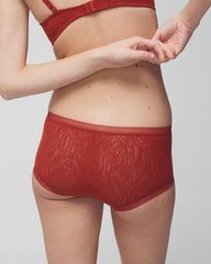 Soma Boyshort Panty with Stretch Lace