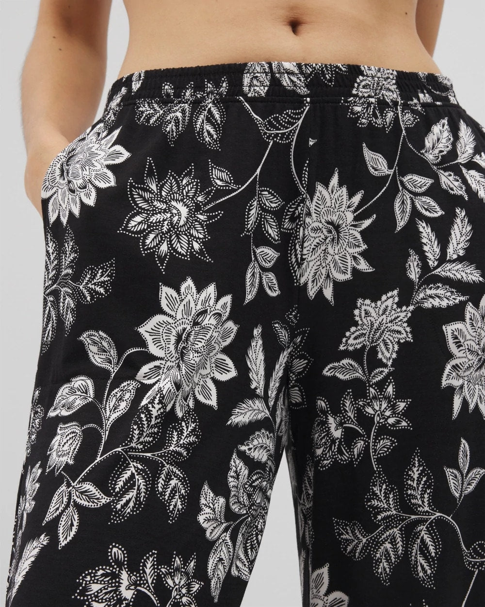 Cropped Pajama Pants