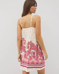 Smocked Neck Chemise