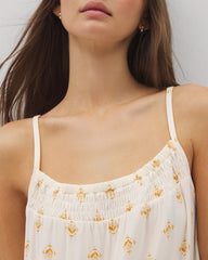 Smocked Neck Chemise
