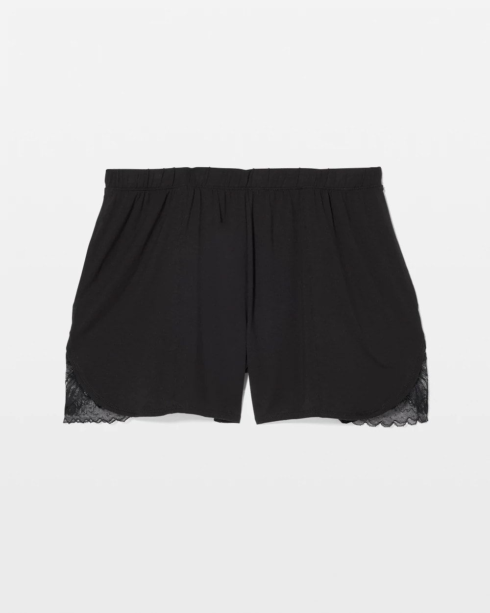 Lace Trim Pajama Shorts