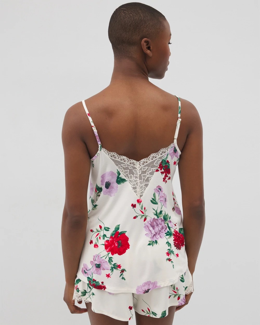 Lace Trim Pajama Cami