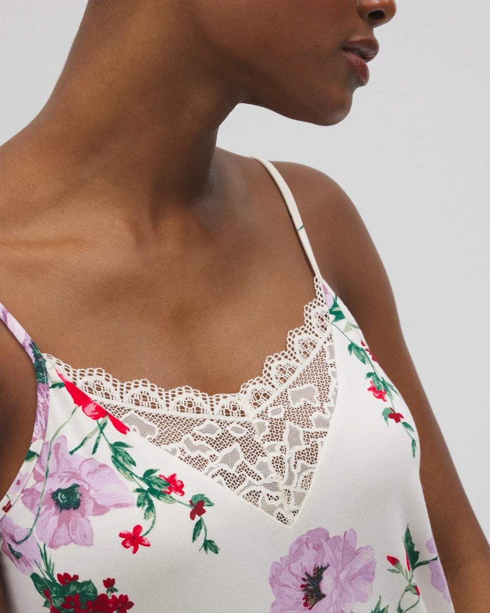 Lace Trim Pajama Cami
